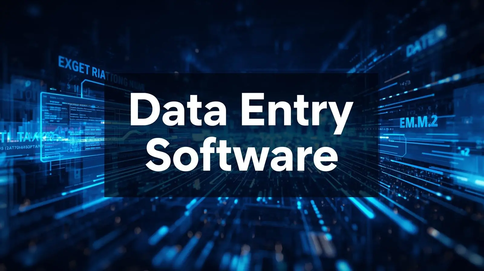 Data Entry Software