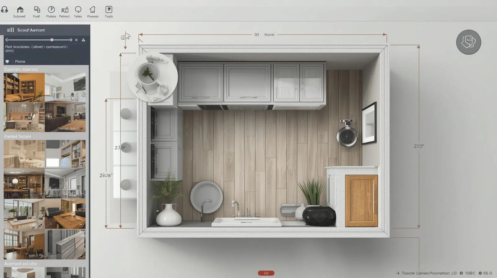 Using Cabinet Drawing Tools