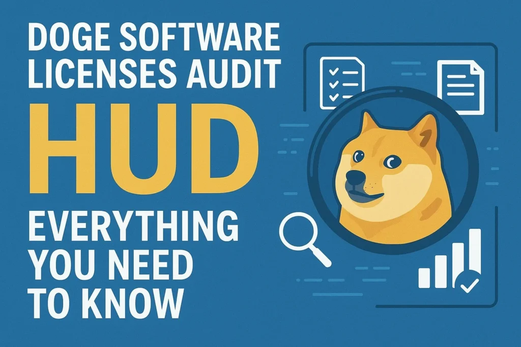 doge software licenses audit hud