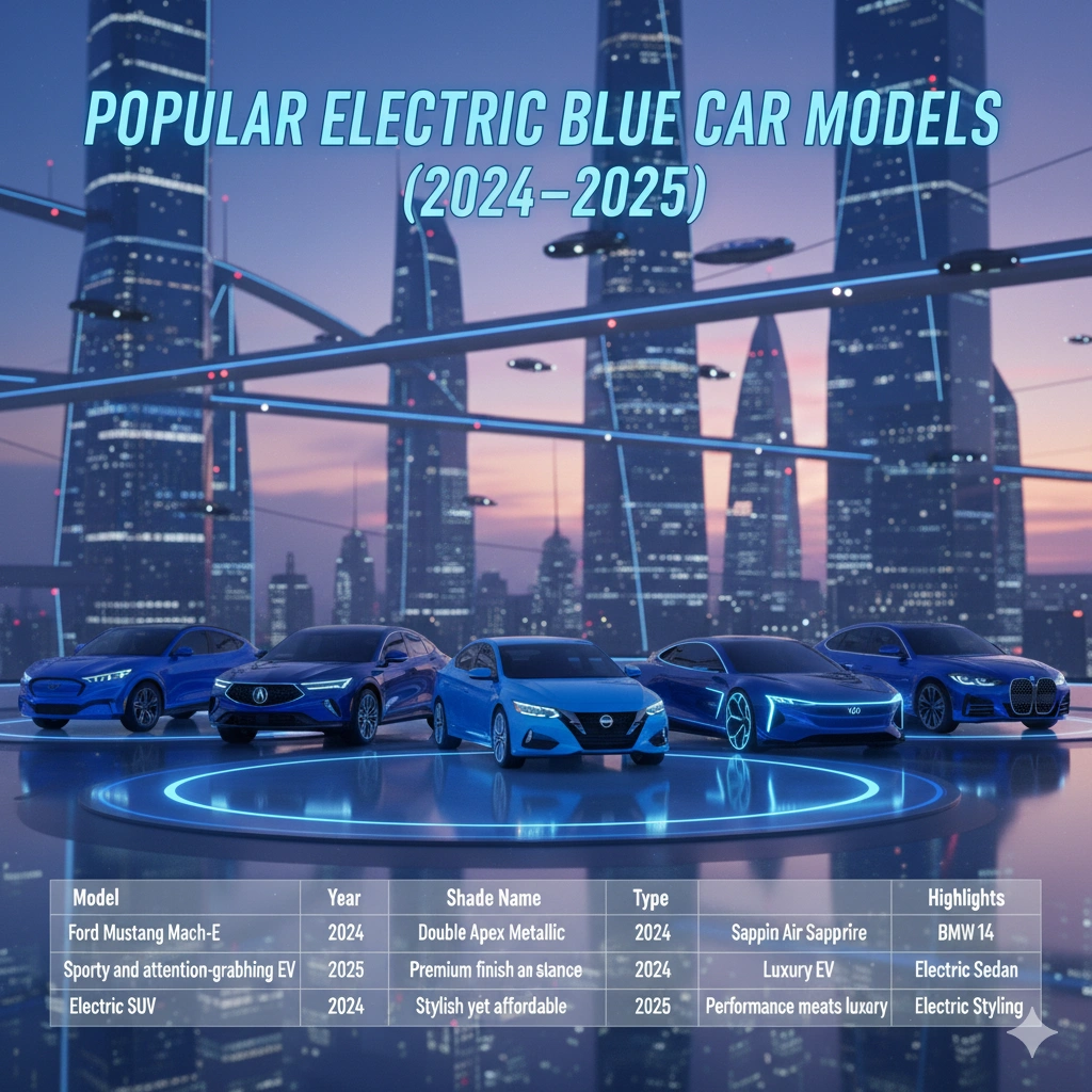  Electric Blue Car Models (2024–2025)