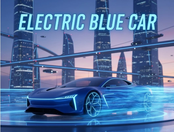 Electric Blue Car