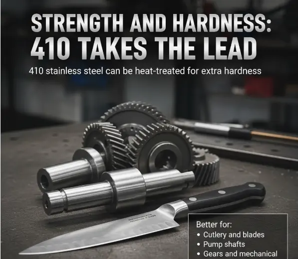 Strength and Hardness 410 Takes the Lead